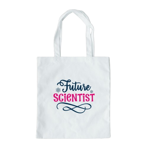 Future Scientist Tote Bag, Reusable Canvas Tote