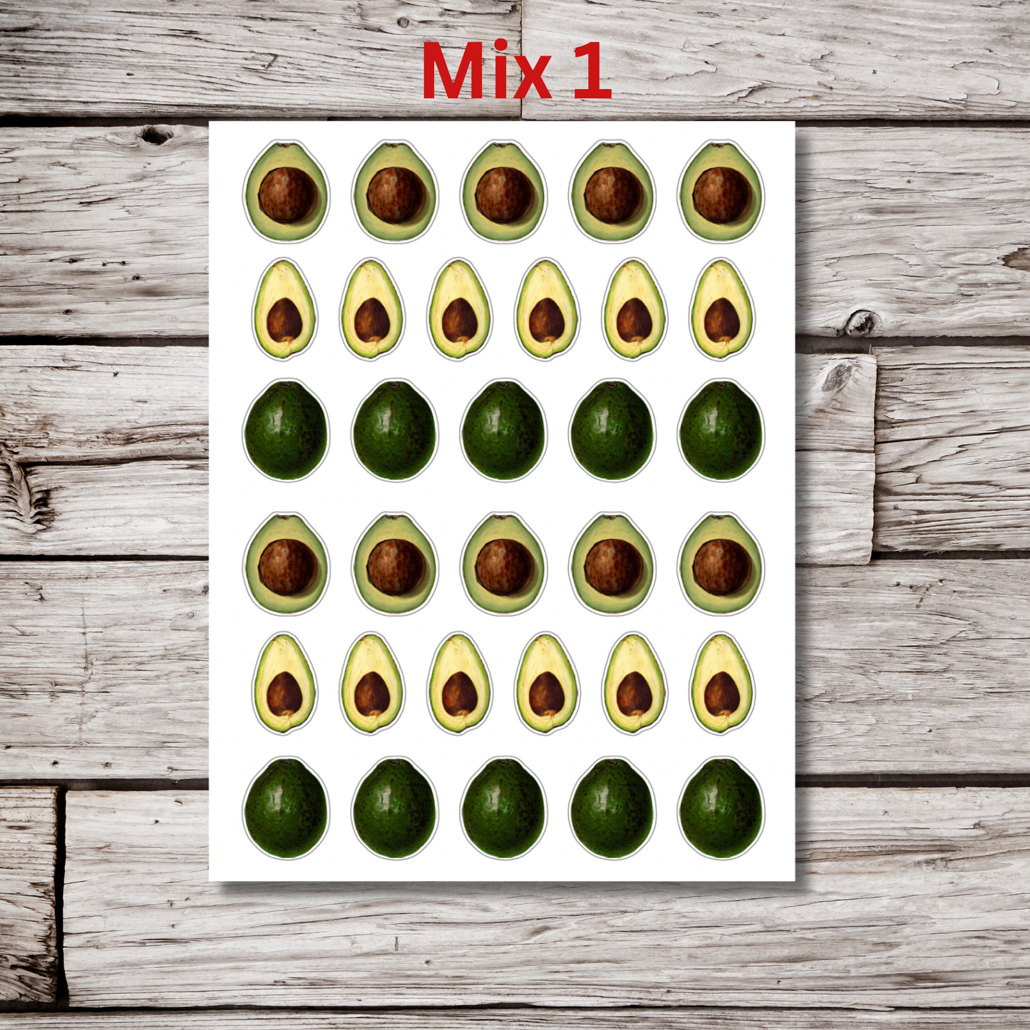 Avocado Sticker Sheet