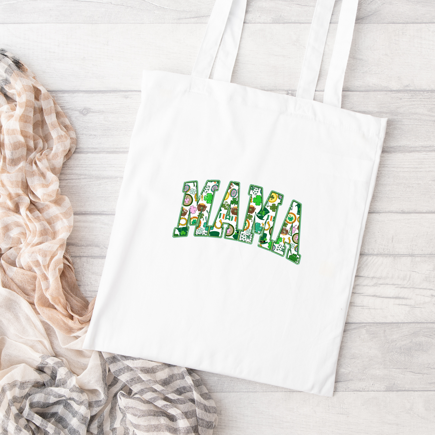 Mama Tote Bag, Reusable Tote Bag, St Patricks Day Tote Bag