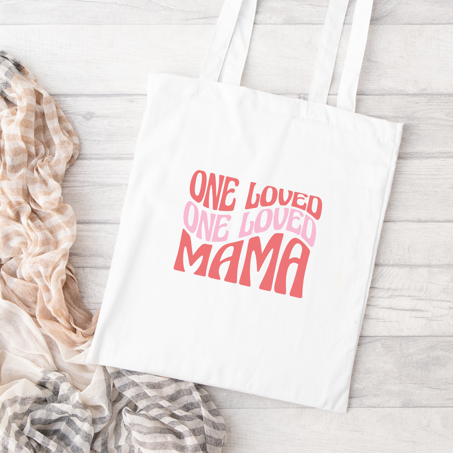 One Loved Mama Tote Bag, Reusable Tote Bag, Valentines Day Tote Bag