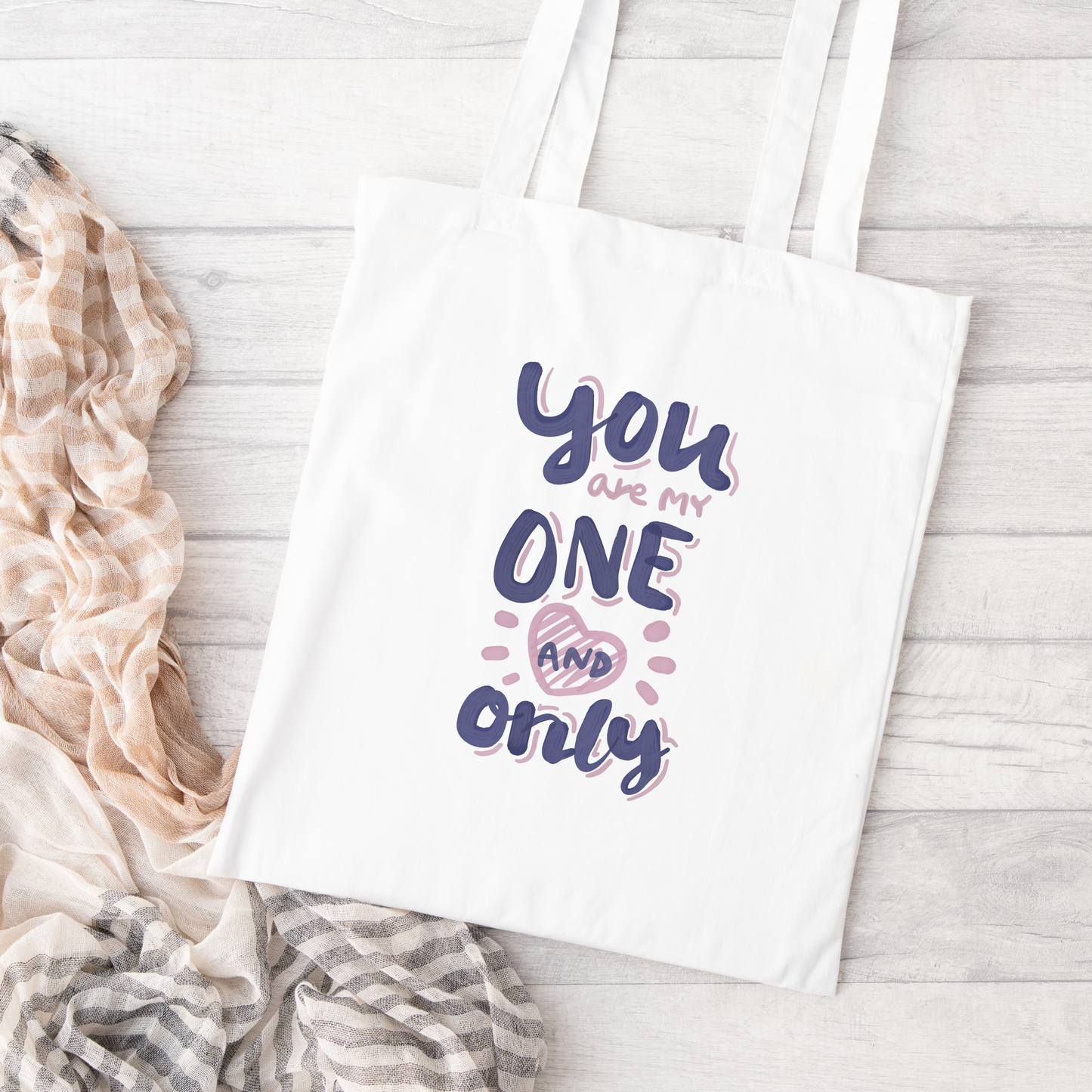 You Are My One And Only Tote Bag, Reusable Tote Bag, Valentines Day Tote Bag