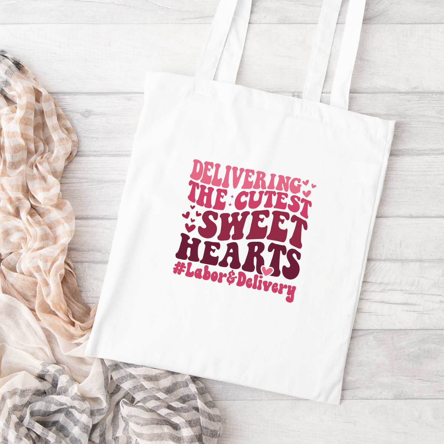 Delivering The Cutest Little Sweethearts Tote Bag, Reusable Tote Bag, Valentines Day Tote Bag
