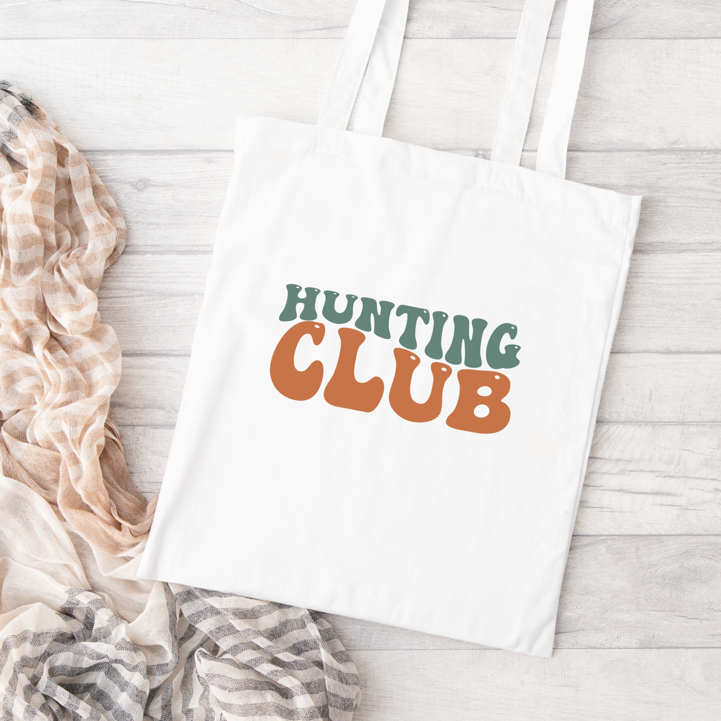 Hunting Club Tote Bag, Hunting Tote, Reusable Bag, Hunting Gift Tote Bag