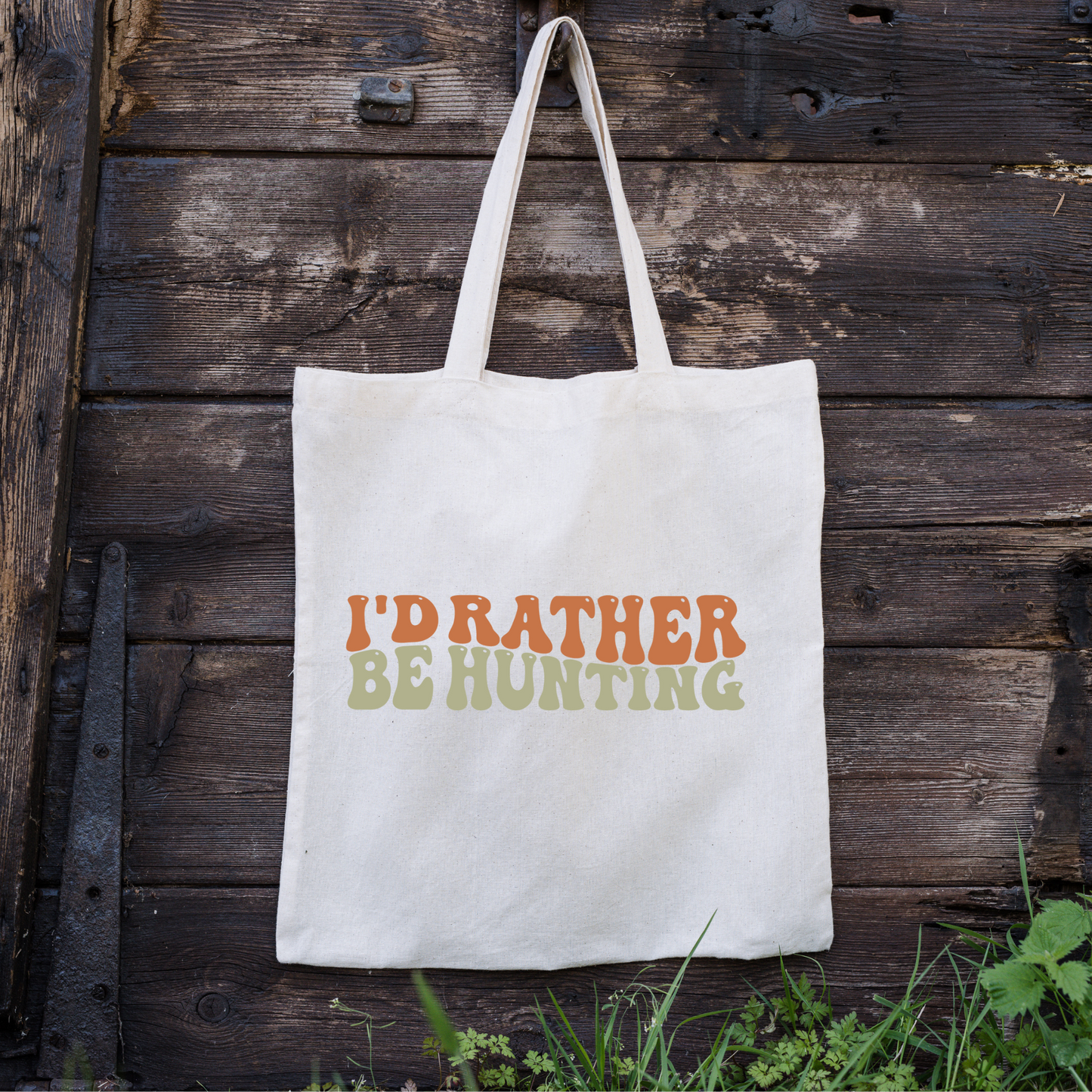 I'd Rather Be Hunting Tote Bag, Hunting Tote, Reusable Bag, Hunting Gift Tote Bag