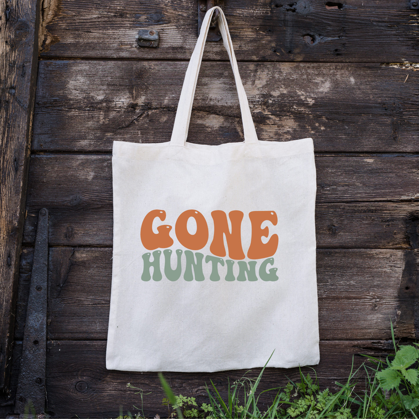 Gone Hunting Tote Bag, Hunting Tote, Reusable Bag, Hunting Gift Tote Bag