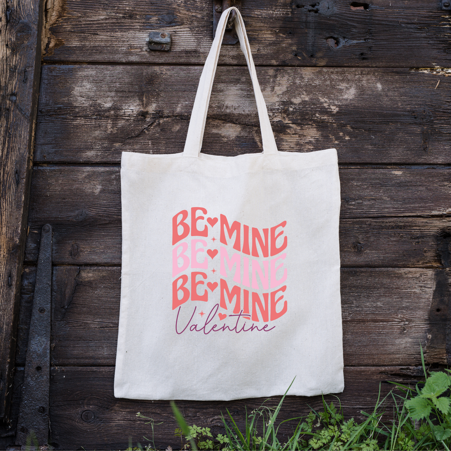 Be Mine Valentine Tote Bag, Reusable Tote Bag, Valentines Day Tote Bag