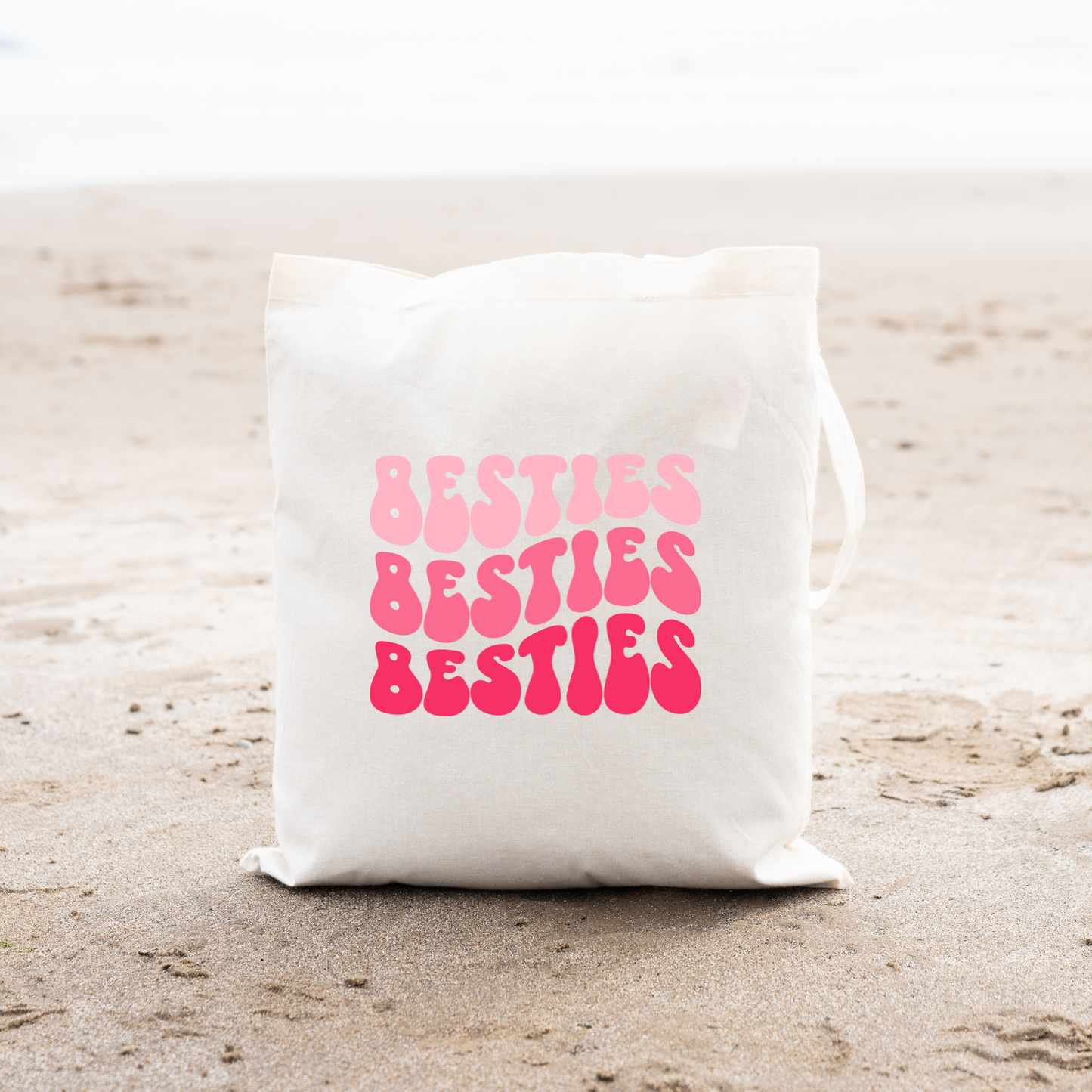 Besties Tote Bag, Reusable Tote Bag, Valentines Day Tote Bag