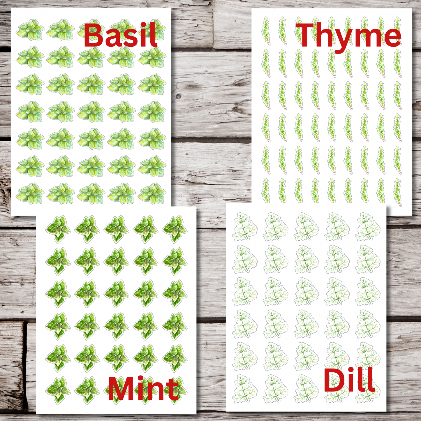 Herb Sticker Sheet
