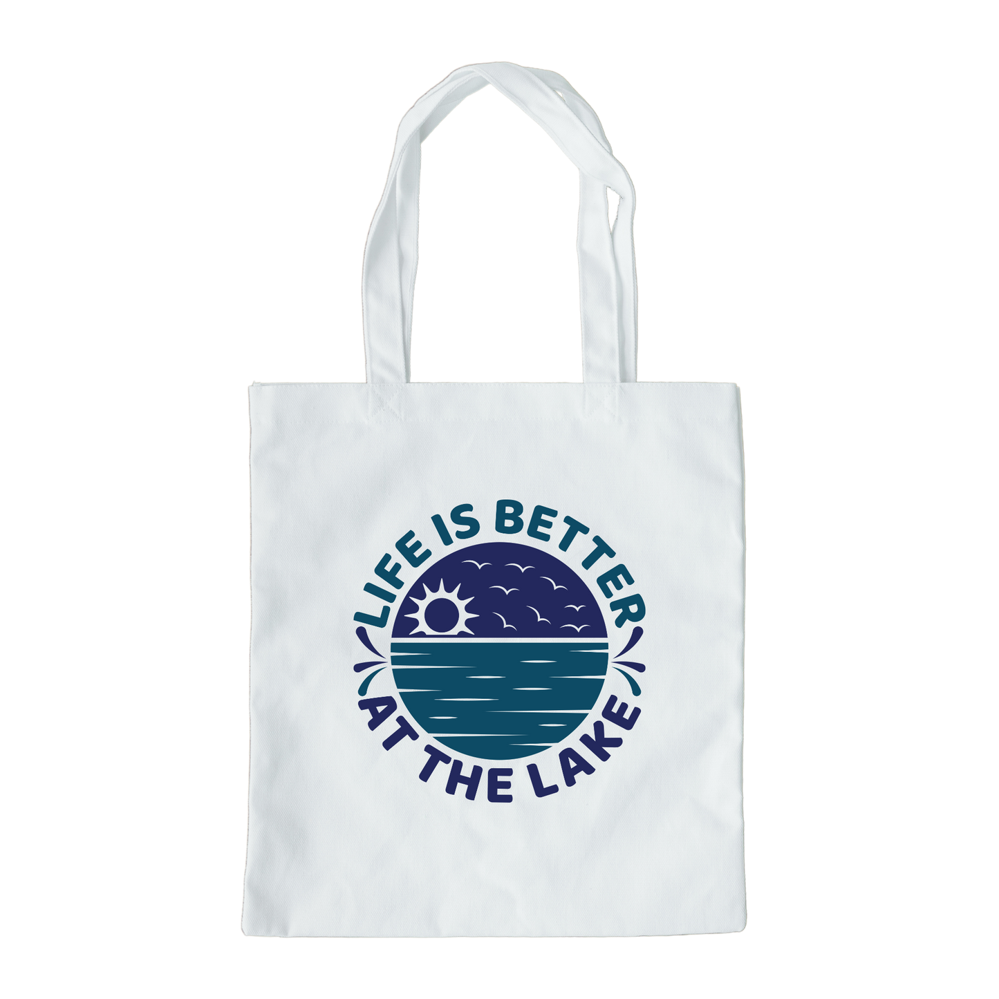 Life Is Better At The Lake Tote Bag, Reusable Canvas Tote