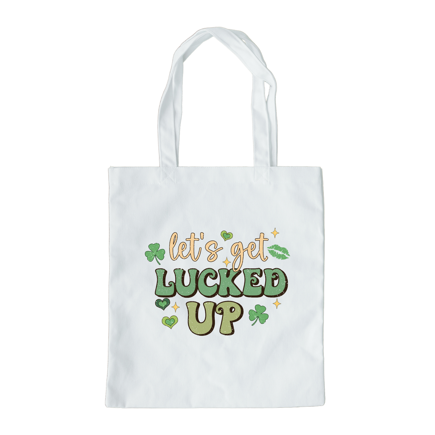 Lets Get Lucked Up Tote Bag, Reusable Tote Bag, St Patricks Day Tote Bag
