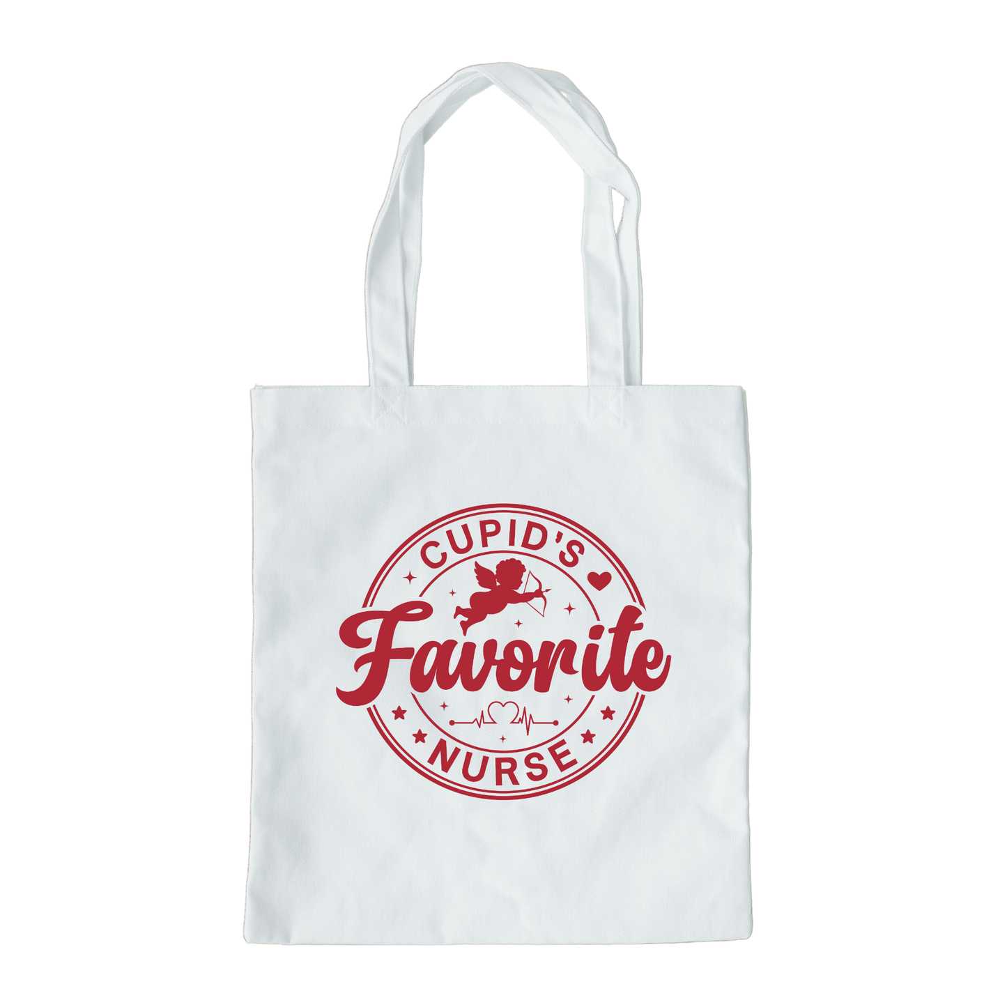 Cupids Favorite Nurse Tote Bag, Reusable Tote Bag, Valentines Day Tote Bag