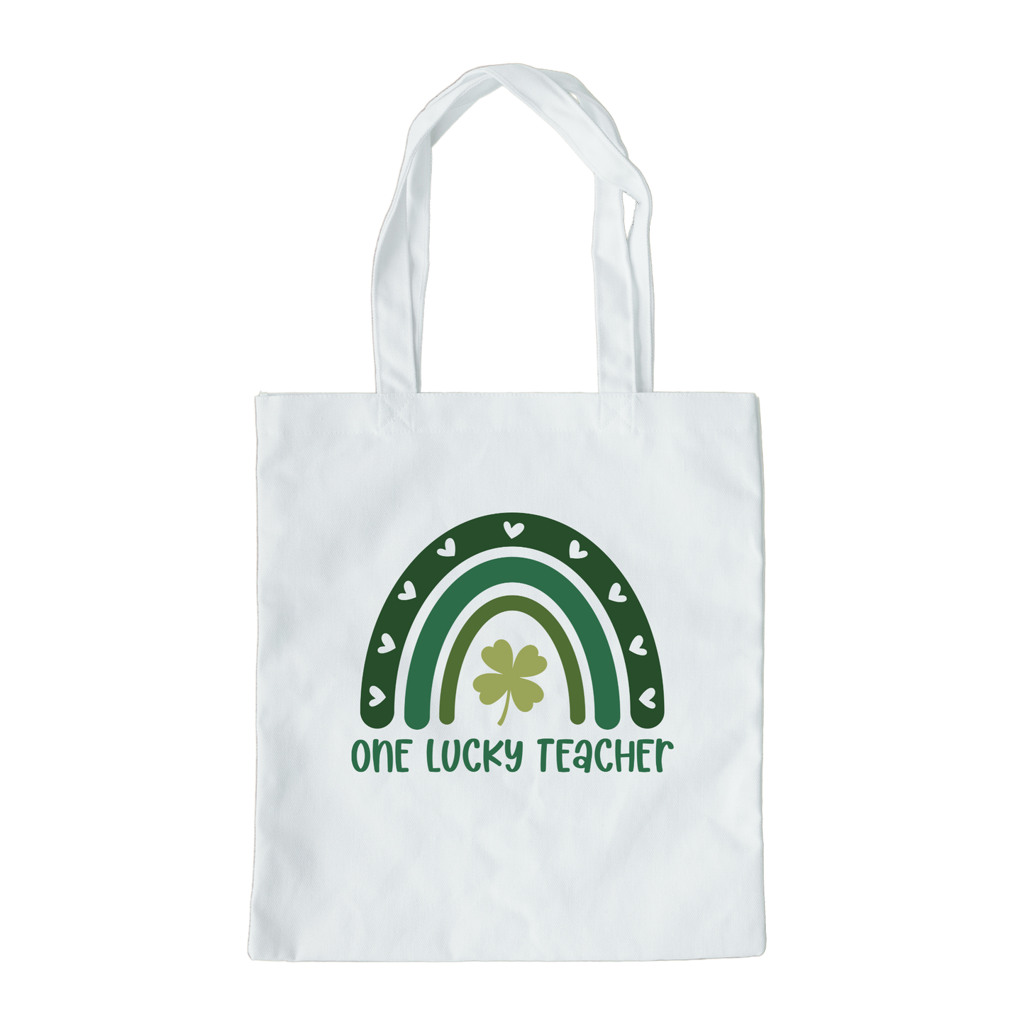 One Lucky Teacher Tote Bag, Reusable Tote Bag, St Patricks Day Tote Bag