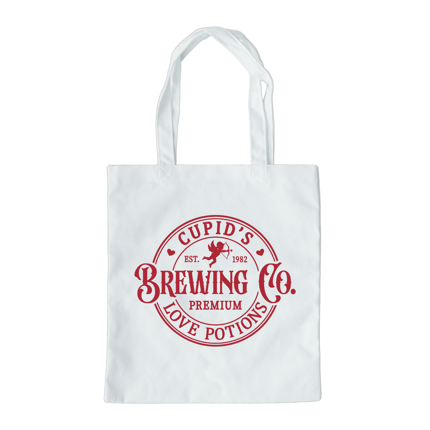Cupids Brewing Co Tote Bag, Reusable Tote Bag, Valentines Day Tote Bag