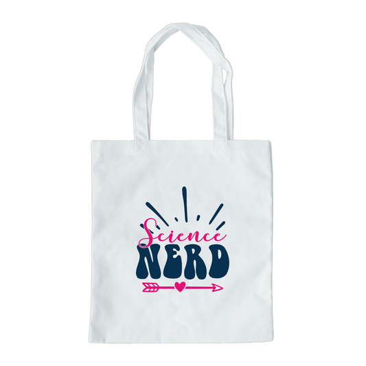 Science Nerd Tote Bag, Reusable Canvas Tote, Science Tote Bag