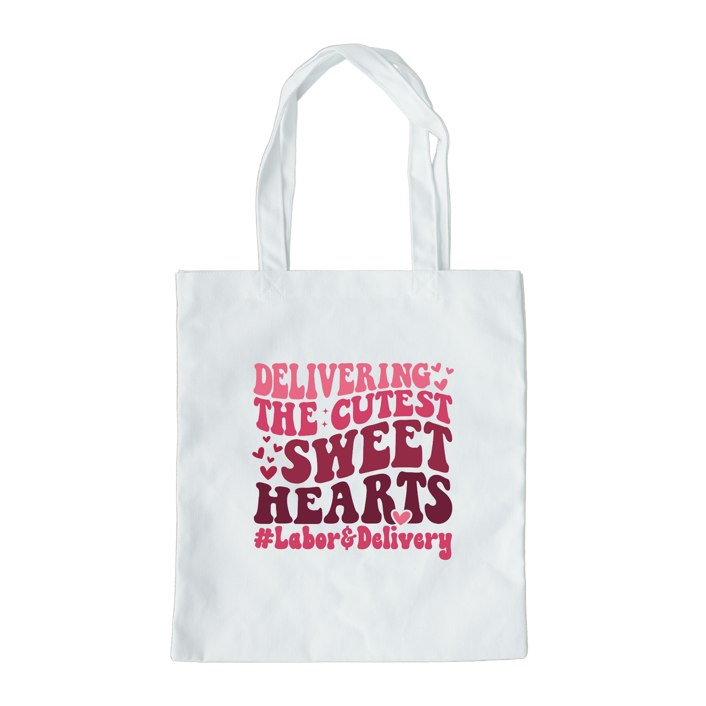 Delivering The Cutest Little Sweethearts Tote Bag, Reusable Tote Bag, Valentines Day Tote Bag