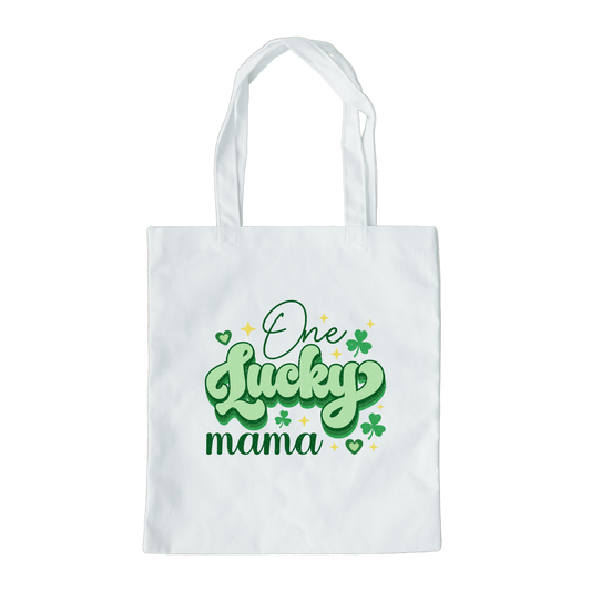 One Lucky Mama Tote Bag, Reusable Tote Bag, St Patricks Day Tote Bag