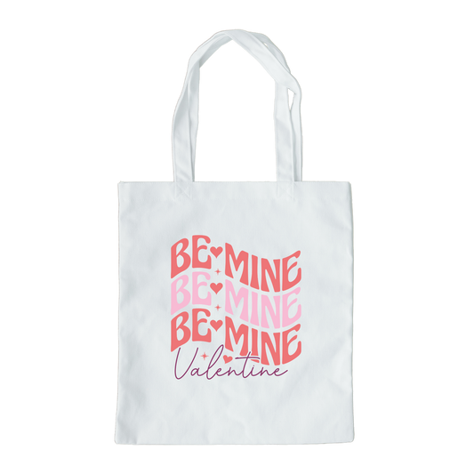 Be Mine Valentine Tote Bag, Reusable Tote Bag, Valentines Day Tote Bag