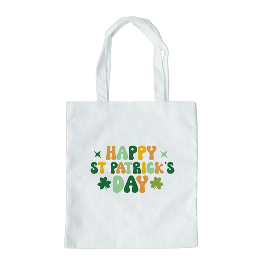 Happy St Patricks Day Tote Bag, Reusable Tote Bag, St Patricks Day Tote Bag