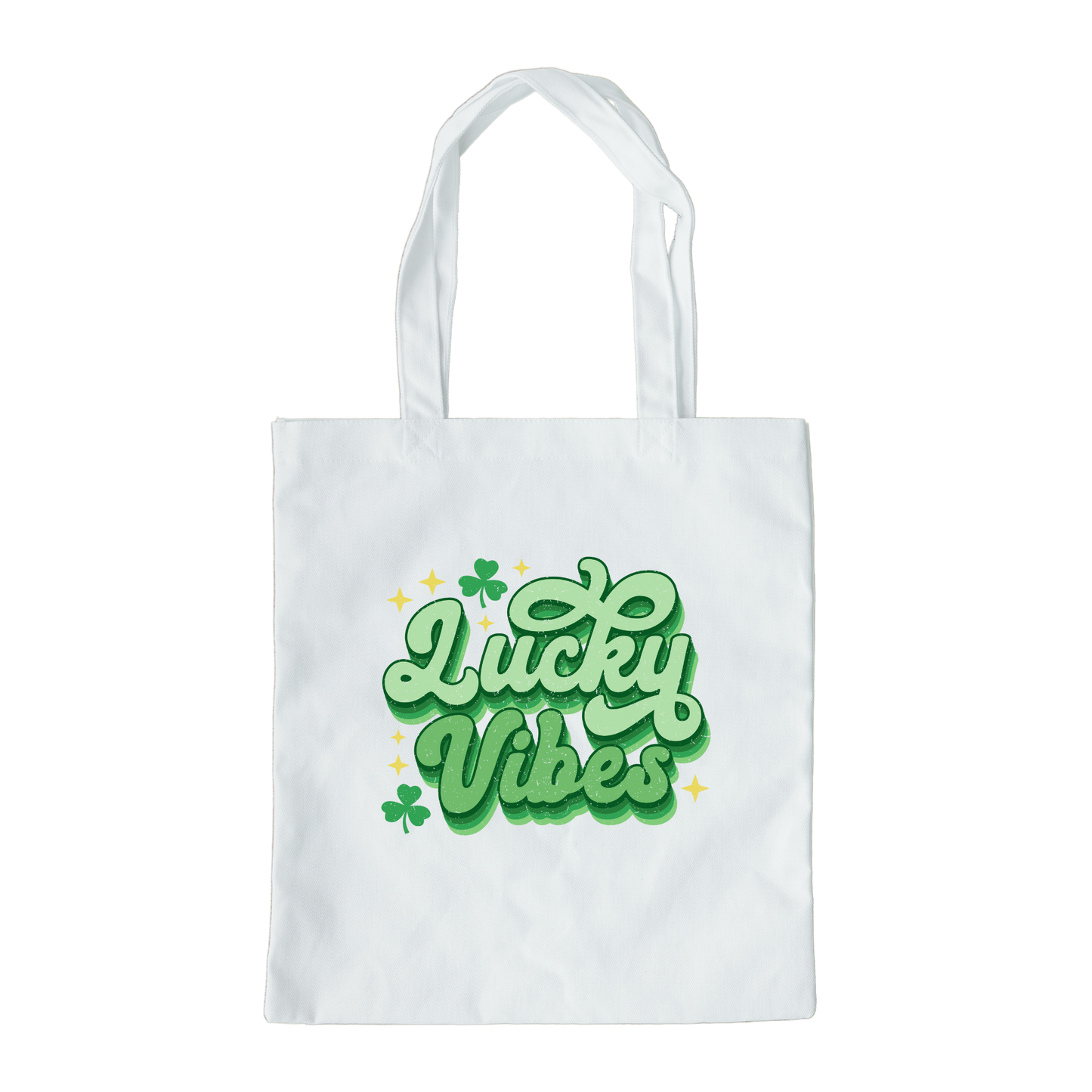 Lucky Vibes Tote Bag, Reusable Tote Bag, St Patricks Day Tote Bag