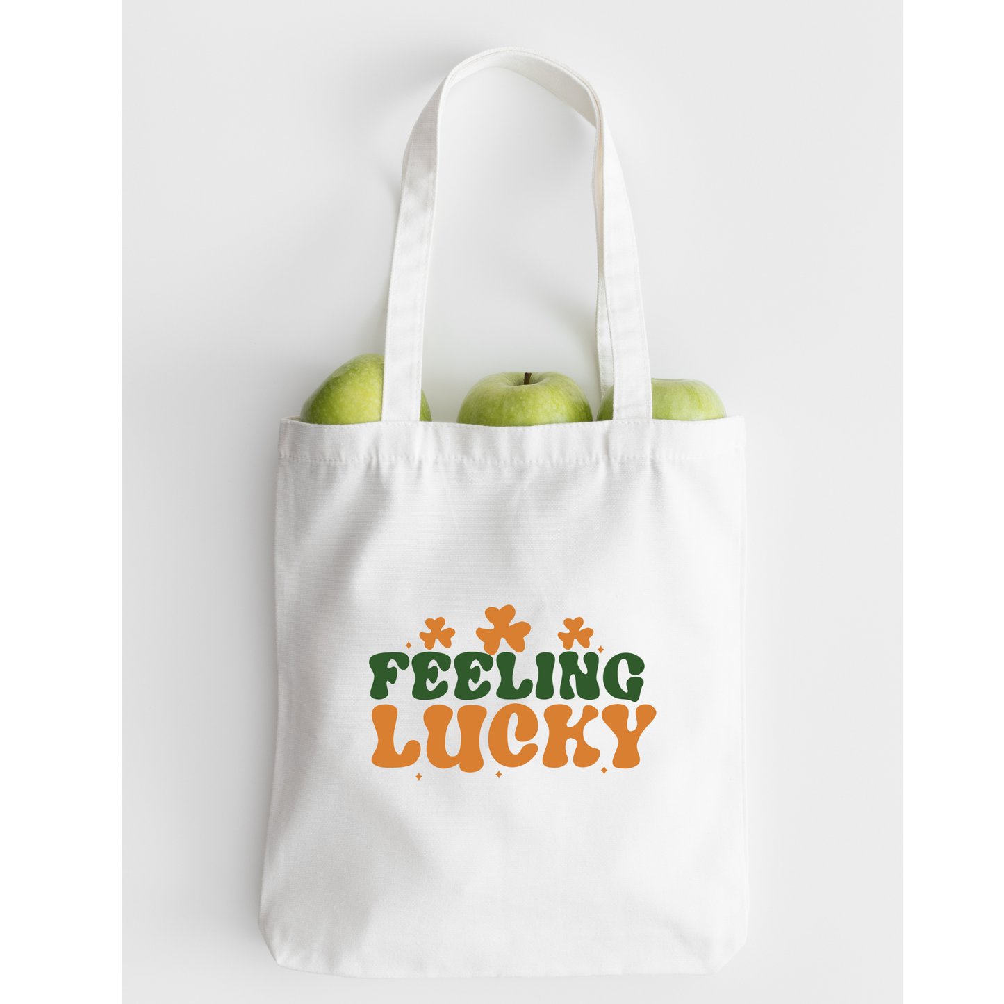 Feeling Lucky Tote Bag, Reusable Tote Bag, St Patricks Day Tote Bag