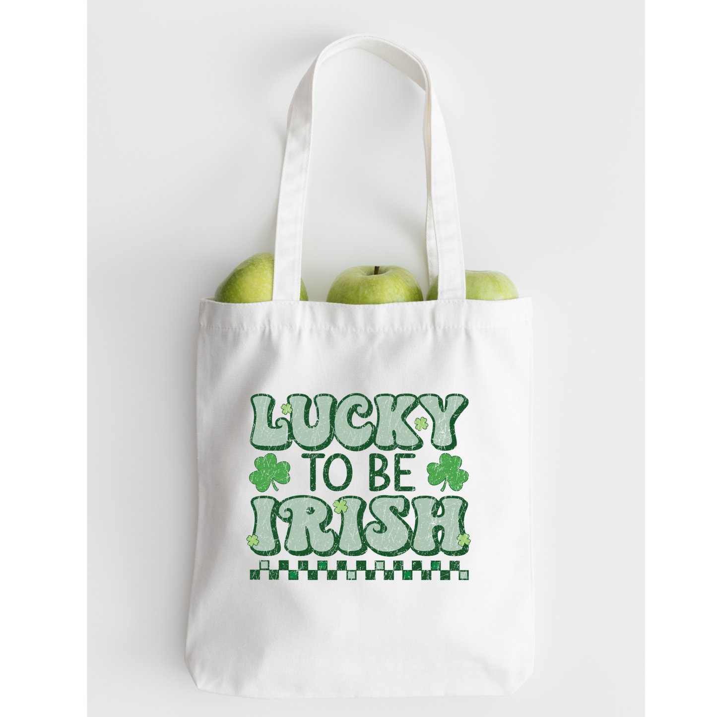 Lucky To Be Irish Tote Bag, Reusable Tote Bag, St Patricks Day Tote Bag