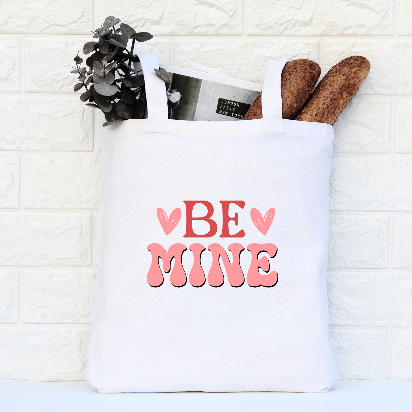 Be Mine Tote Bag, Reusable Tote Bag, Valentines Day Tote Bag