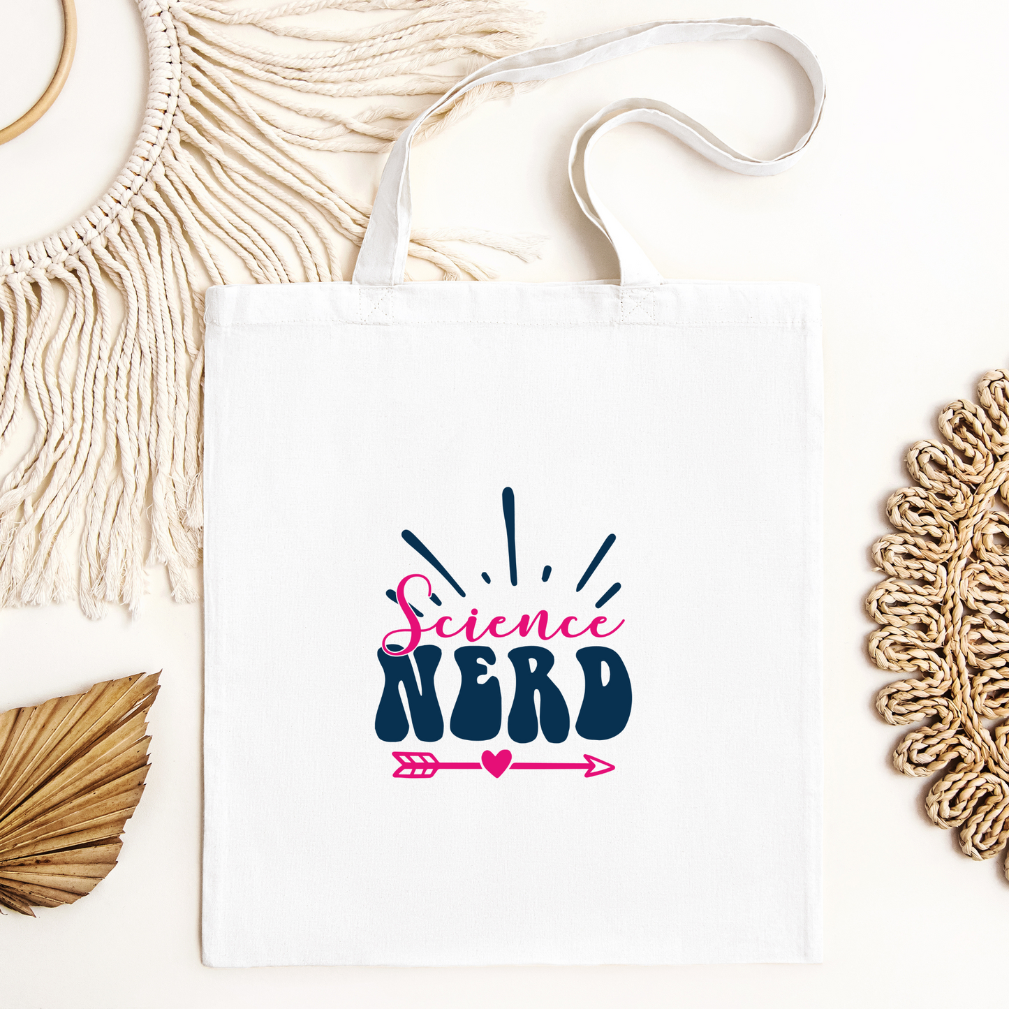 Science Nerd Tote Bag, Reusable Canvas Tote, Science Tote Bag