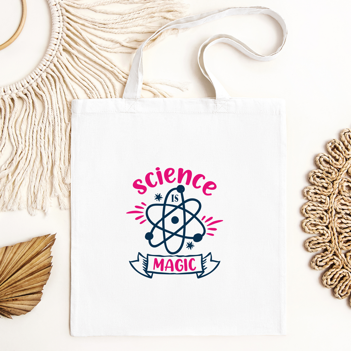 Science Is Magic Tote Bag, Reusable Canvas Tote