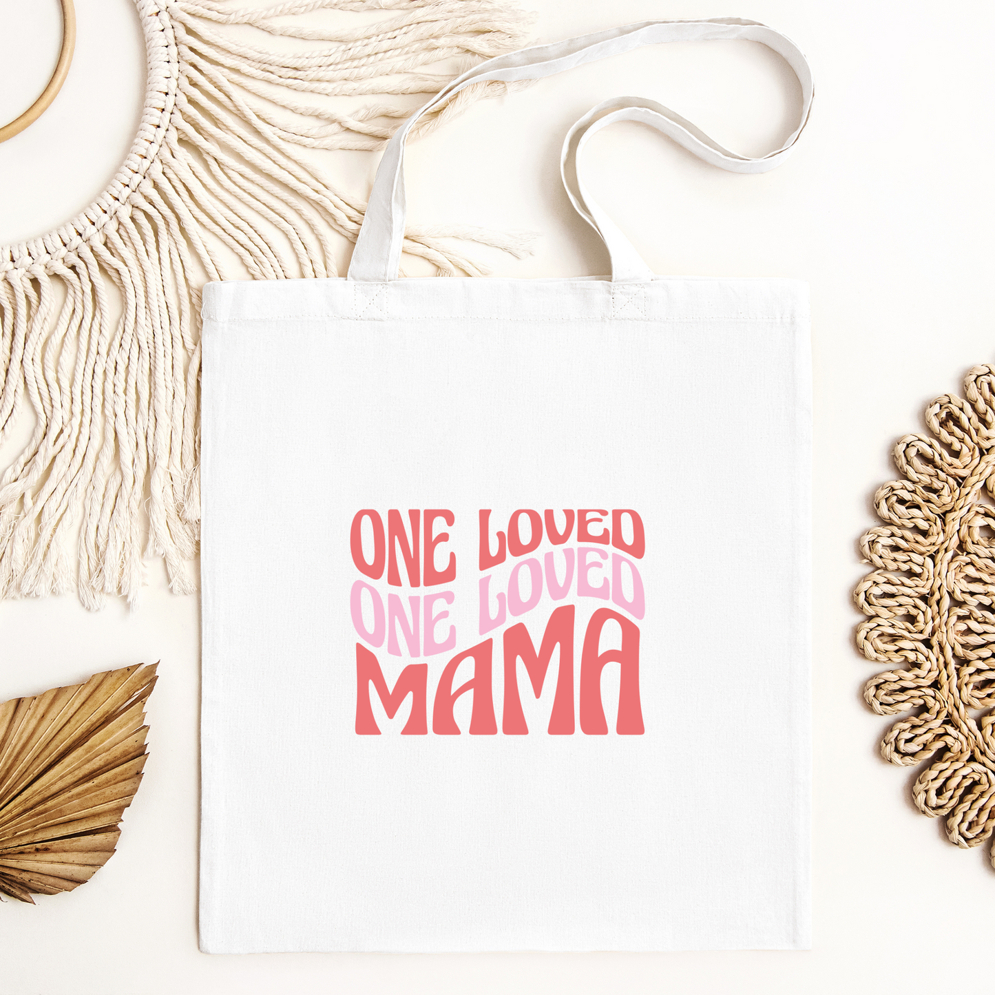 One Loved Mama Tote Bag, Reusable Tote Bag, Valentines Day Tote Bag