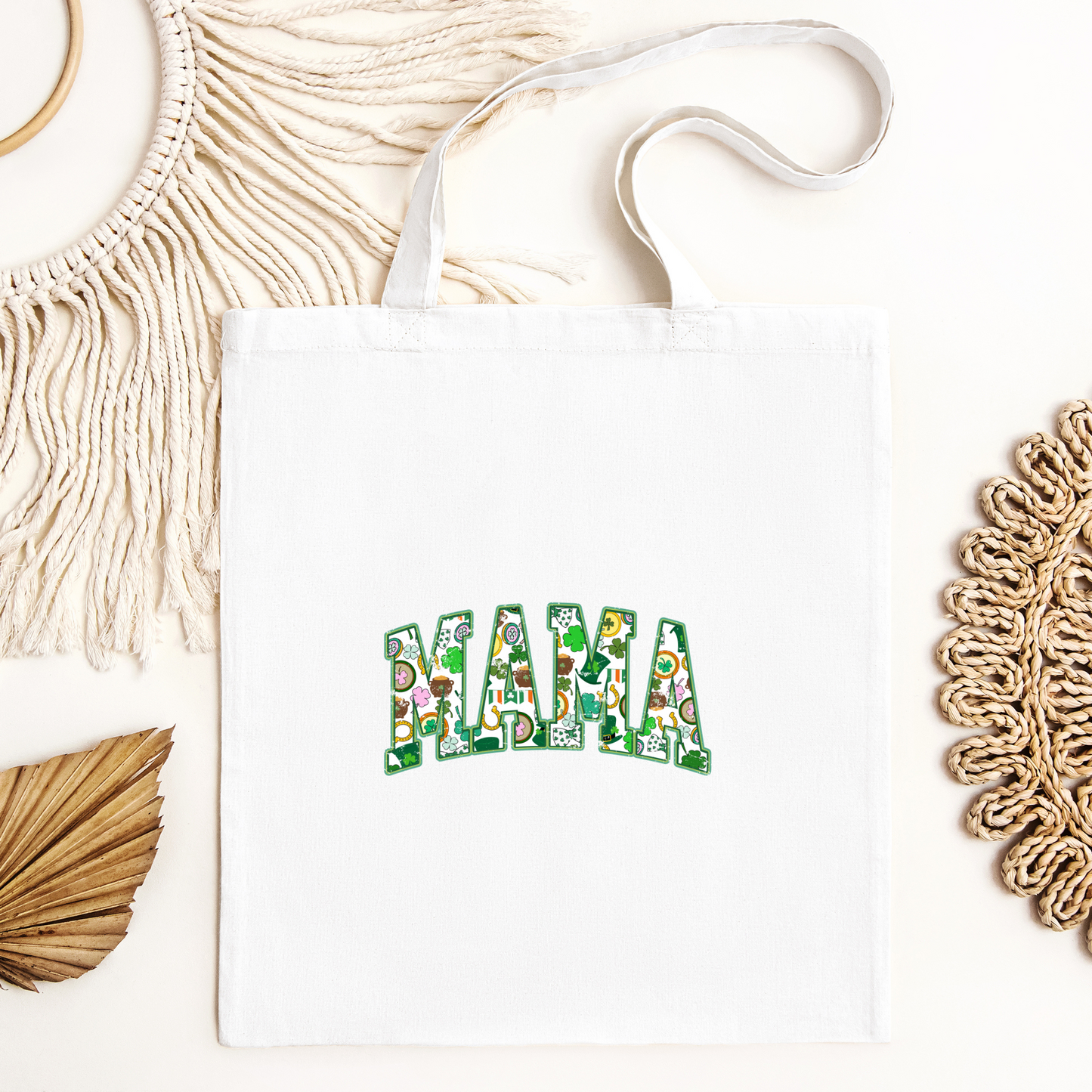 Mama Tote Bag, Reusable Tote Bag, St Patricks Day Tote Bag