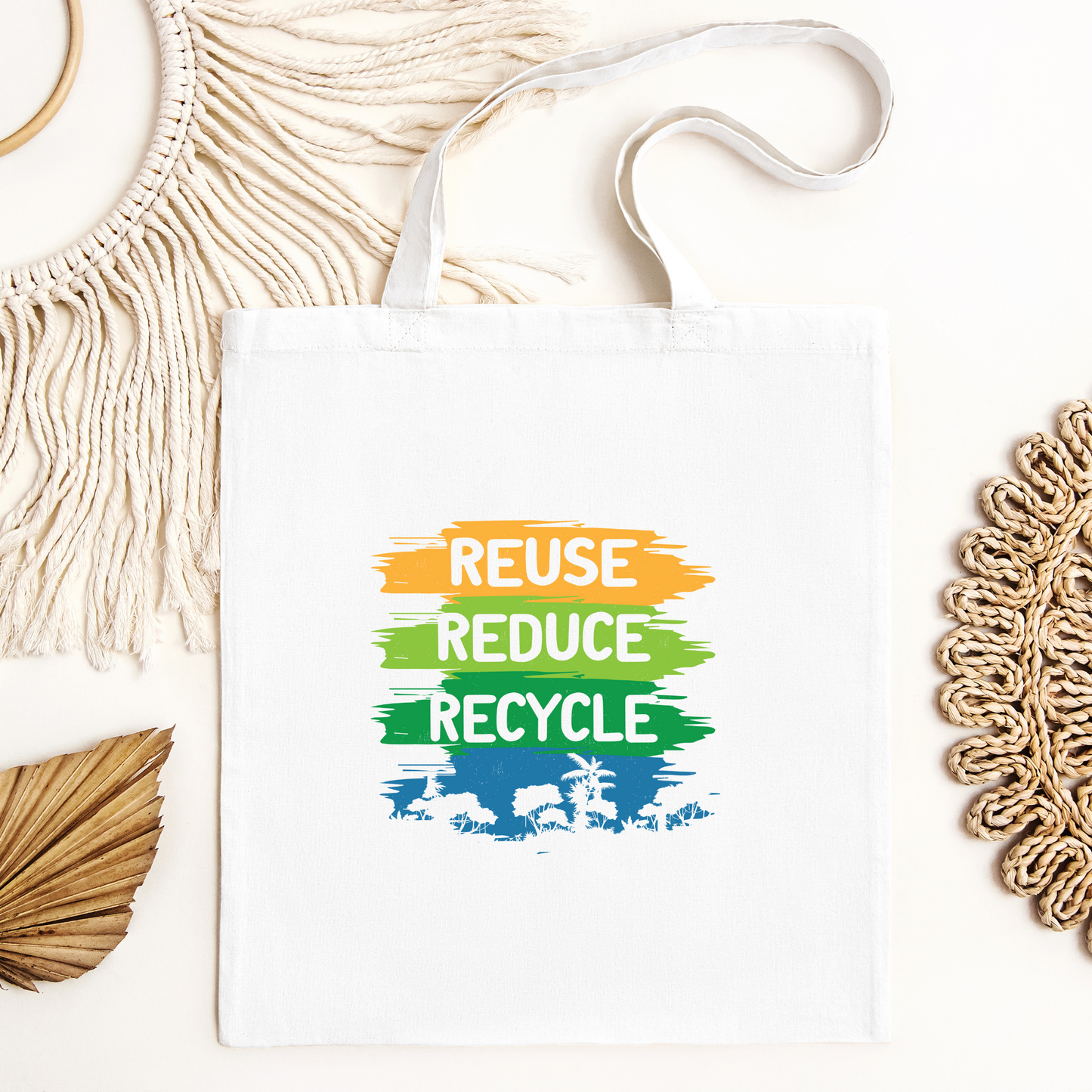 Reuse Reduce Recycle Tote Bag, Conservation Tote Bag, Reusable Tote Bag, Environmental Tote Bag