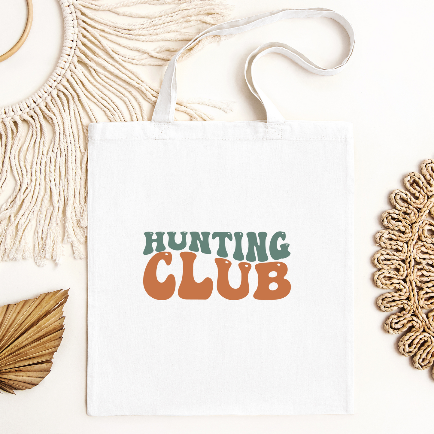 Hunting Club Tote Bag, Hunting Tote, Reusable Bag, Hunting Gift Tote Bag