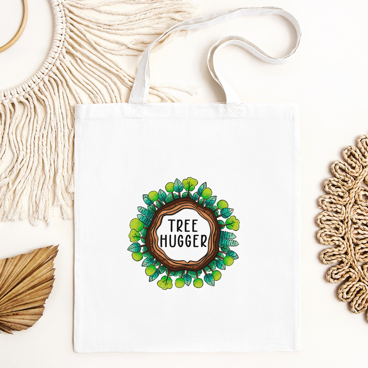 Tree Hugger Tote Bag, Reusable Canvas Tote, Forest Tote Bag, Environmental Tote bag