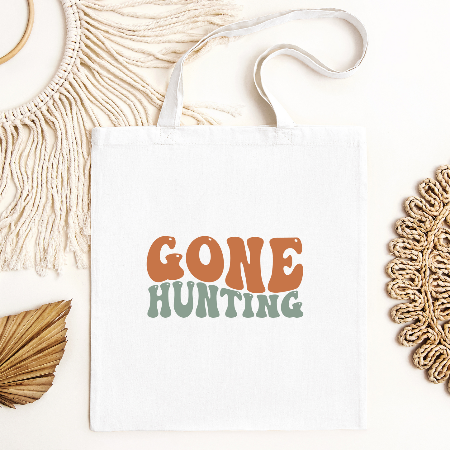 Gone Hunting Tote Bag, Hunting Tote, Reusable Bag, Hunting Gift Tote Bag