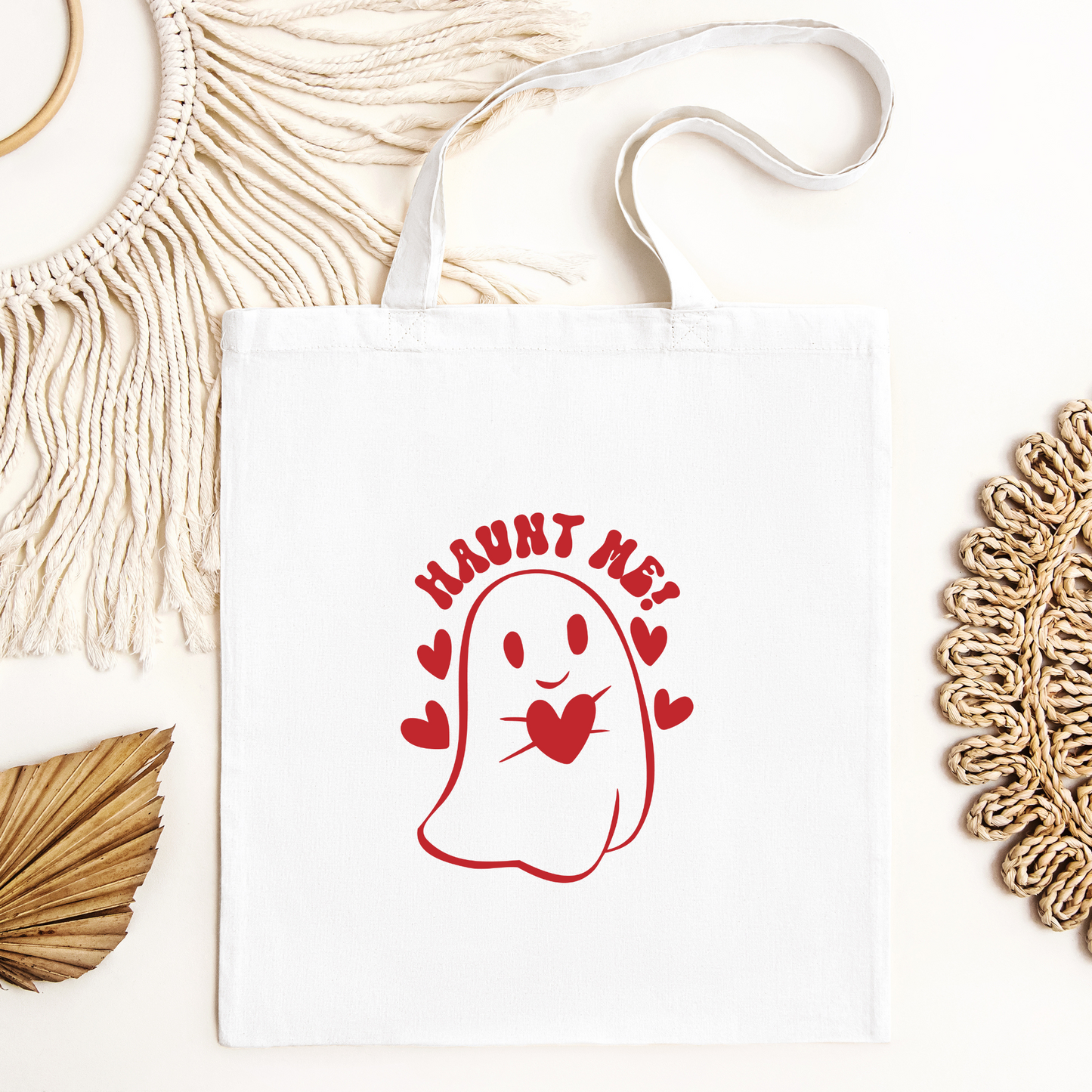 Haunt Me Tote Bag, Reusable Tote Bag, Valentines Day Tote Bag