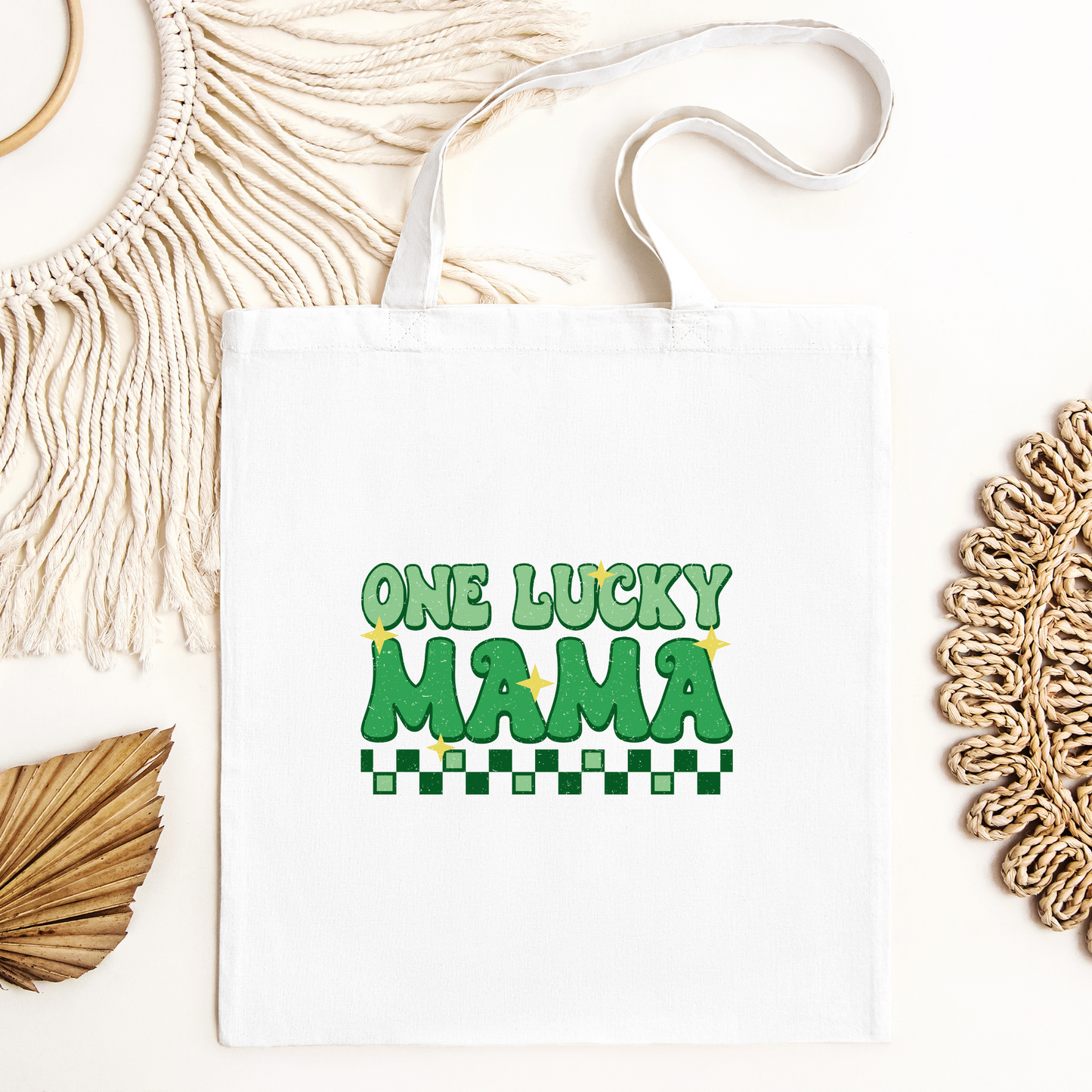 One Lucky Mama Tote Bag, Reusable Tote Bag, St Patricks Day Tote Bag
