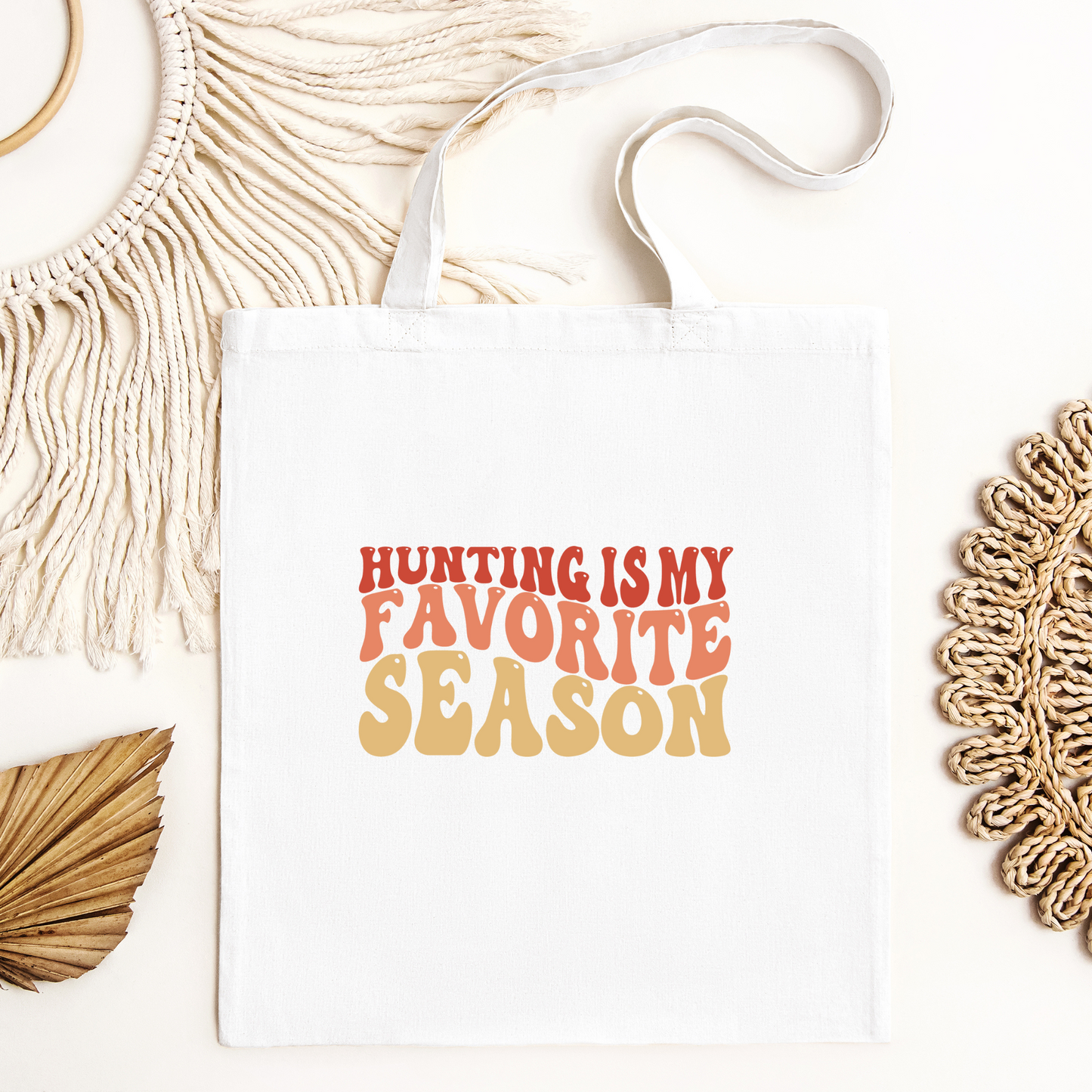 Hunting Is My Favorite Season Tote Bag, Hunting Tote, Reusable Bag, Hunting Gift Tote Bag
