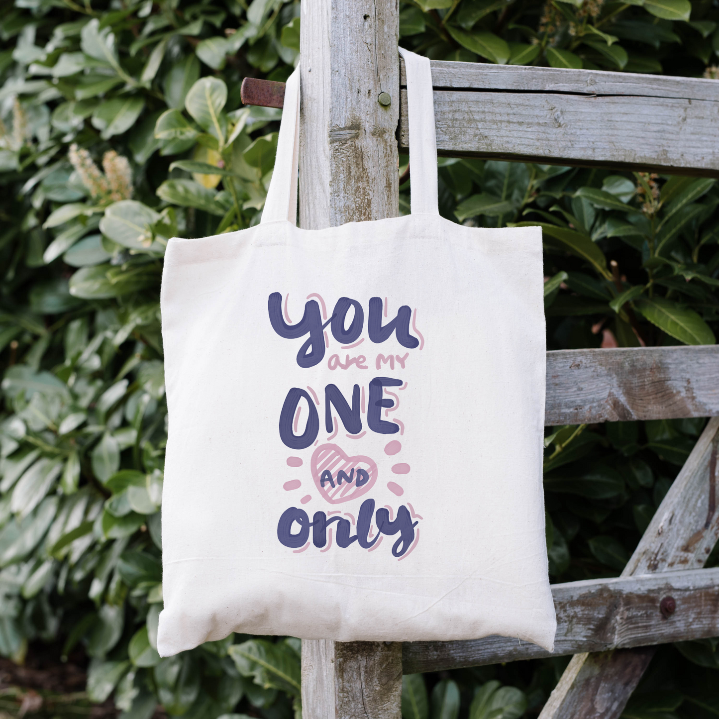 You Are My One And Only Tote Bag, Reusable Tote Bag, Valentines Day Tote Bag