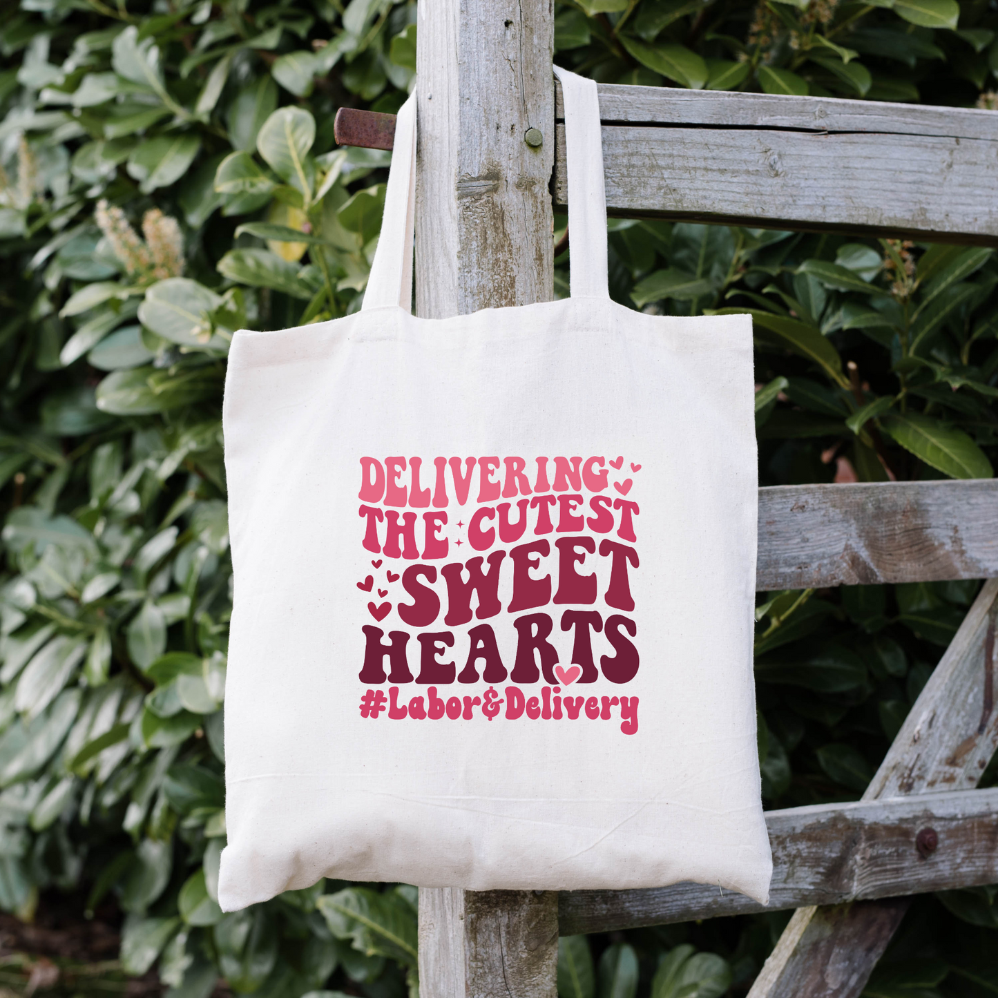 Delivering The Cutest Little Sweethearts Tote Bag, Reusable Tote Bag, Valentines Day Tote Bag