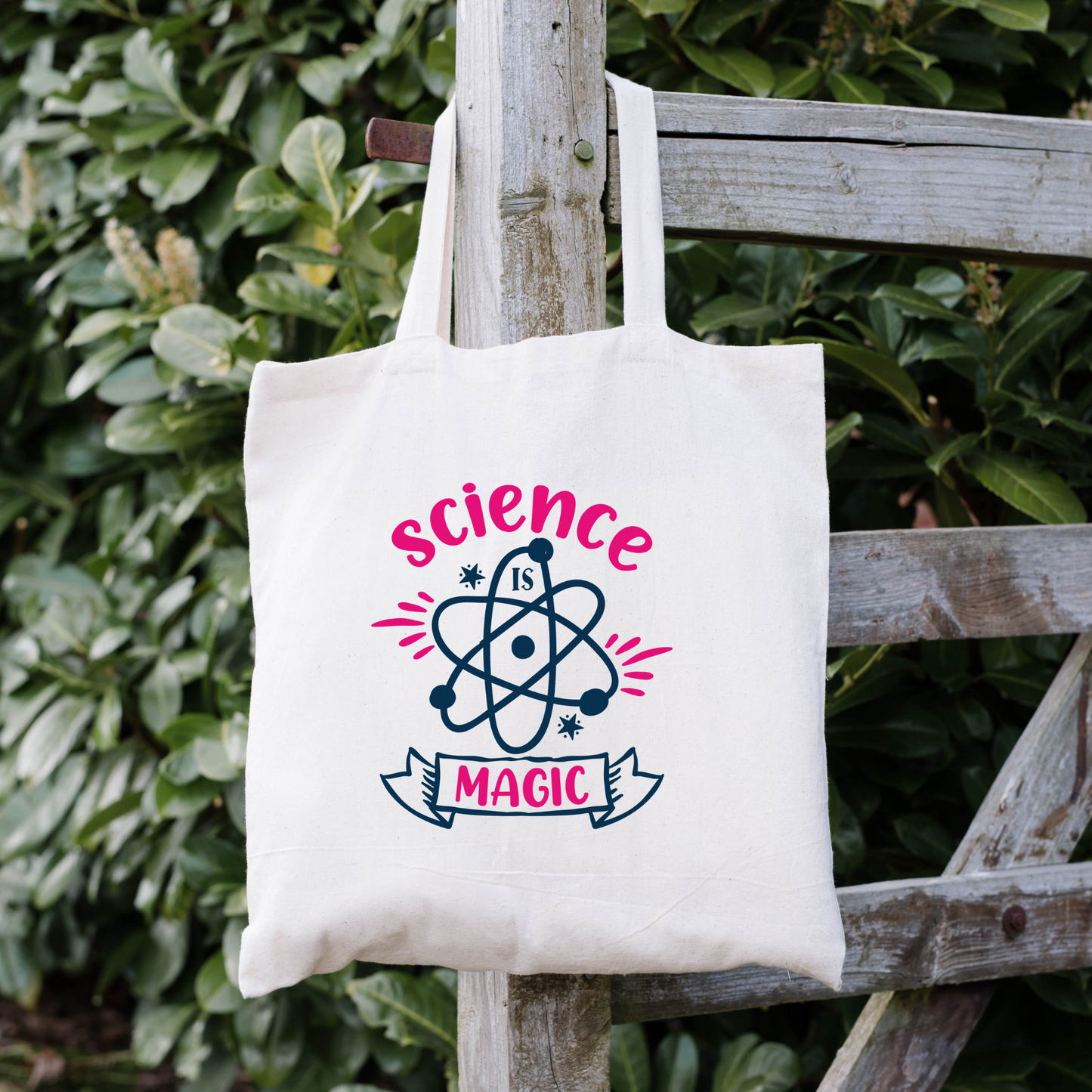Science Is Magic Tote Bag, Reusable Canvas Tote