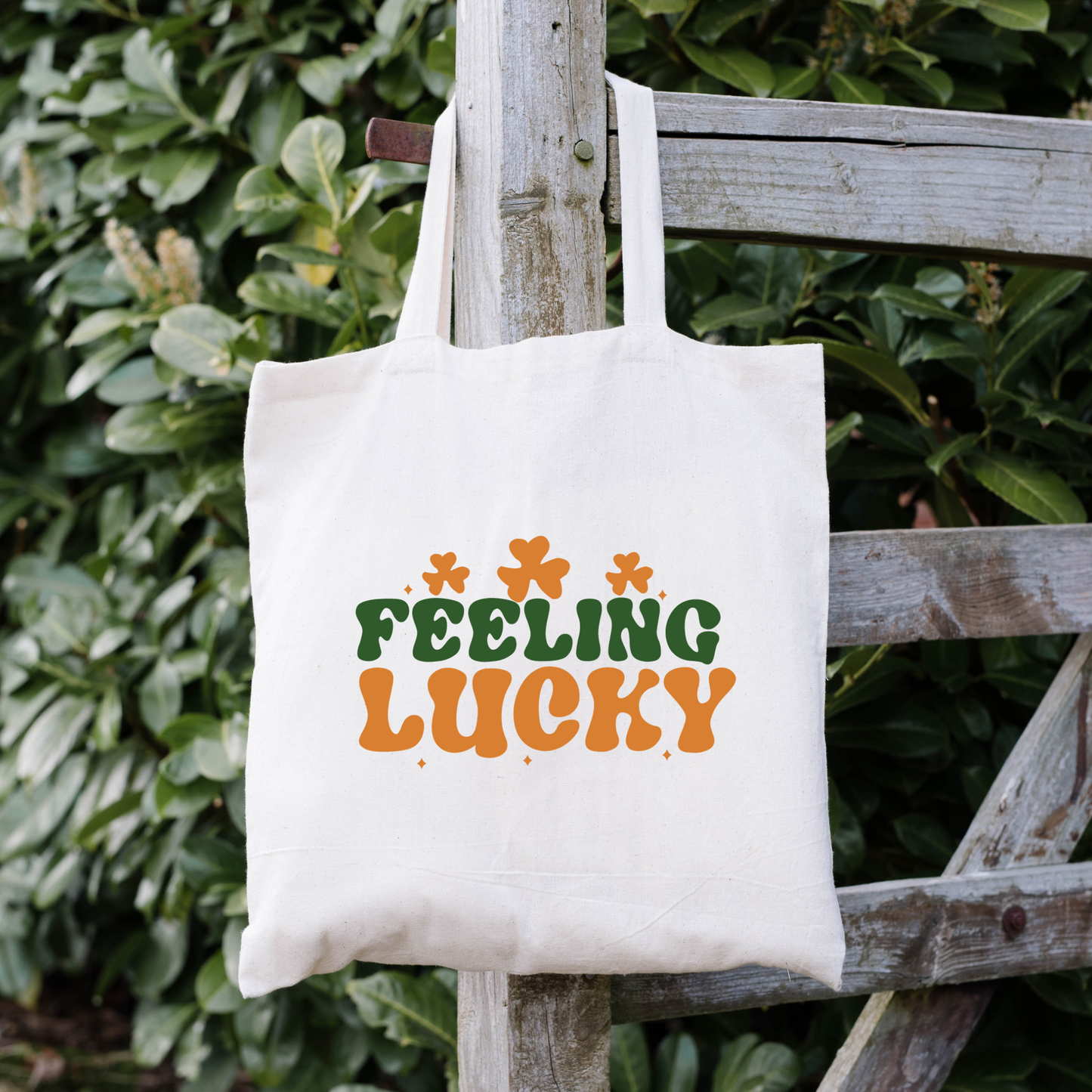 Feeling Lucky Tote Bag, Reusable Tote Bag, St Patricks Day Tote Bag