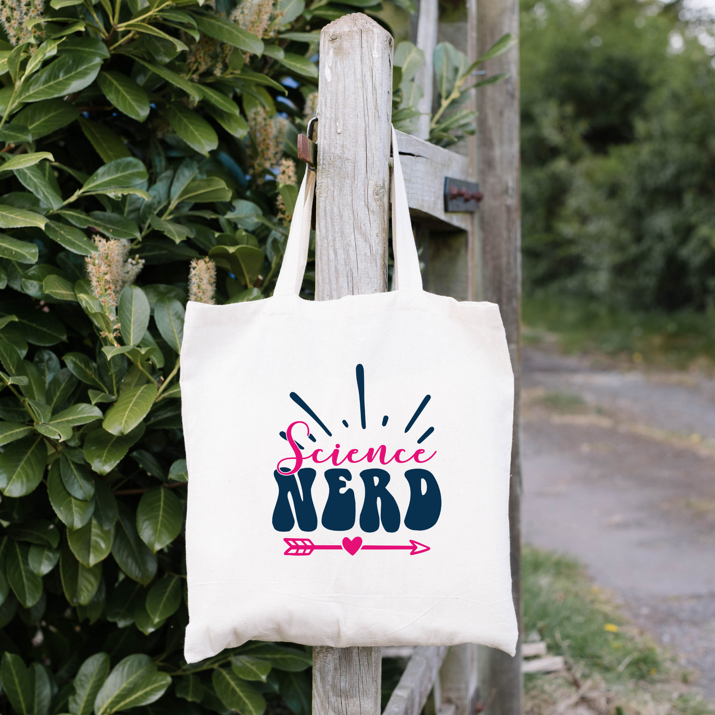 Science Nerd Tote Bag, Reusable Canvas Tote, Science Tote Bag