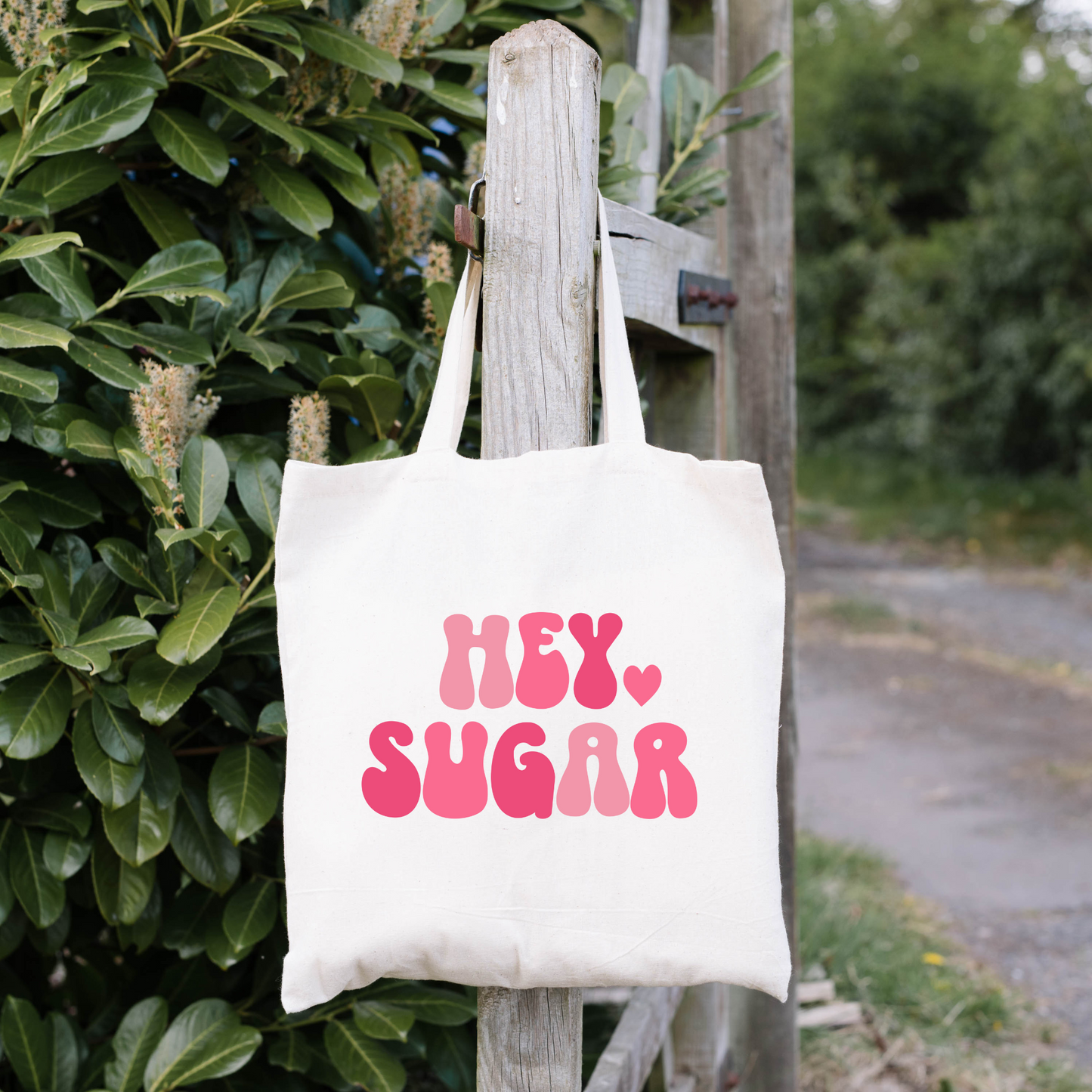 Hey Sugar Tote Bag, Reusable Tote Bag, Valentines Day Tote Bag