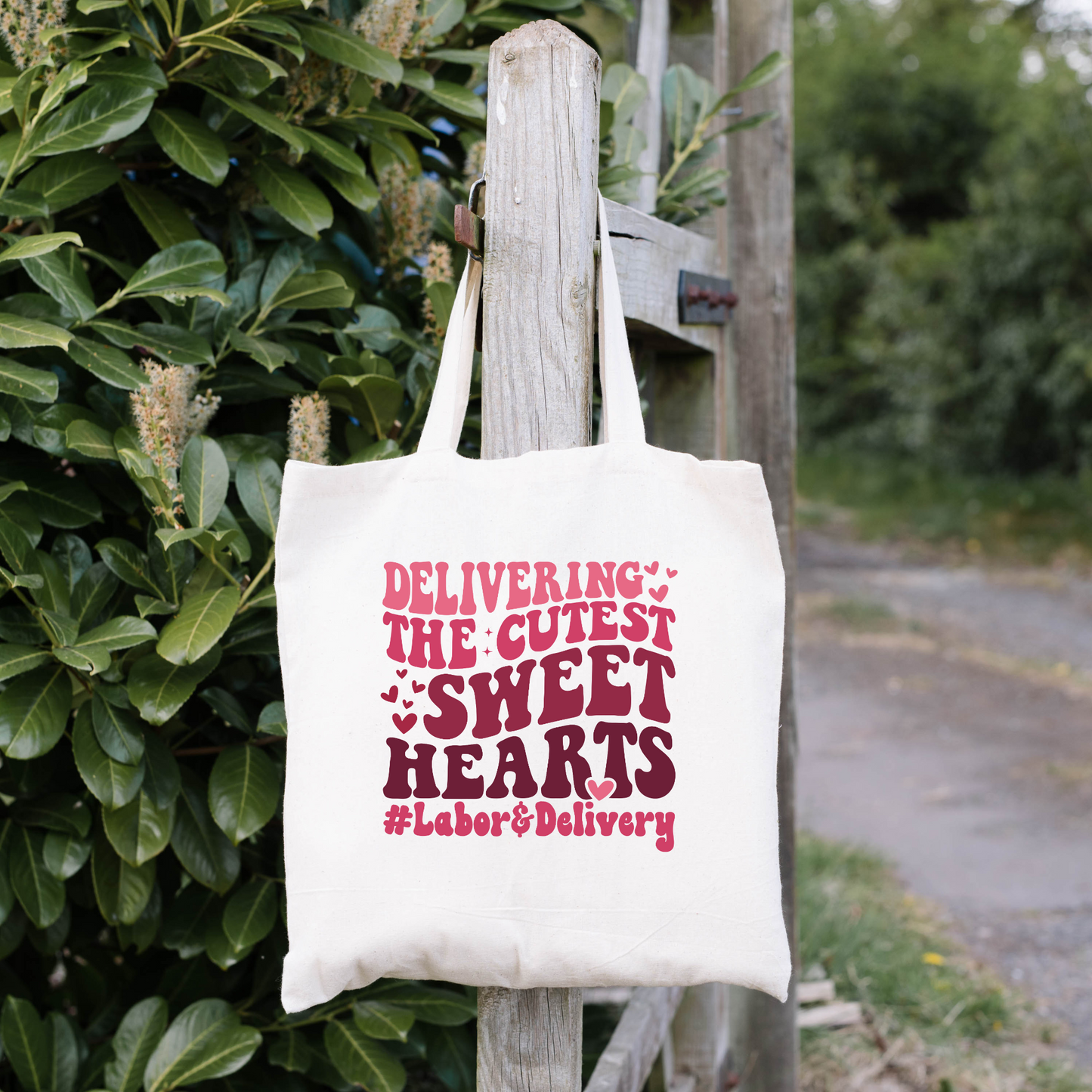 Delivering The Cutest Little Sweethearts Tote Bag, Reusable Tote Bag, Valentines Day Tote Bag