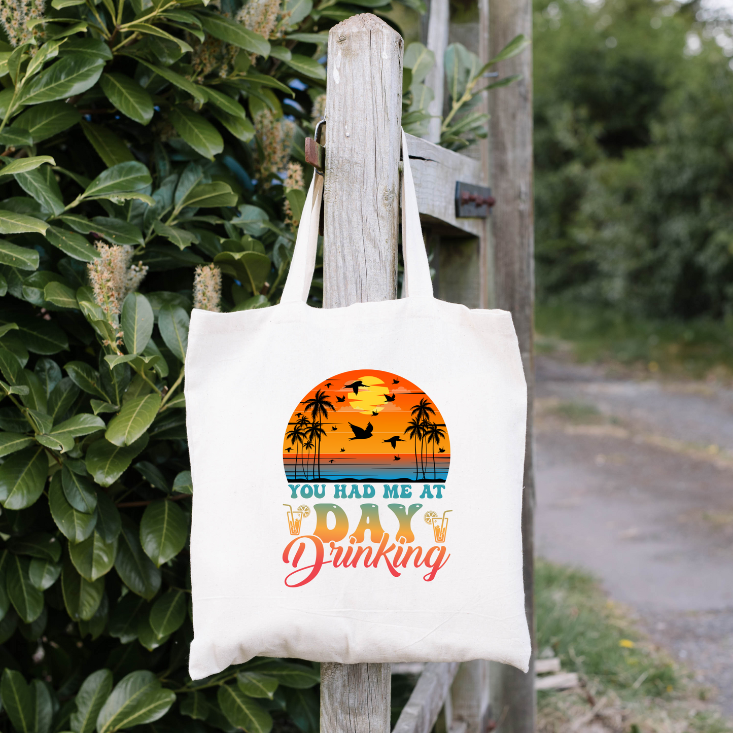 You Had Me At Day Drinking Tote Bag, Reusable Tote Bag, Beach Tote Bag