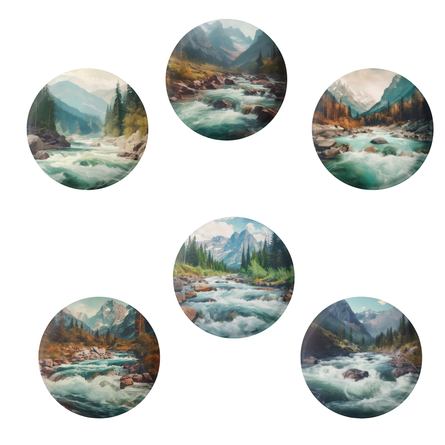 Rushing Water River Pins Mix
