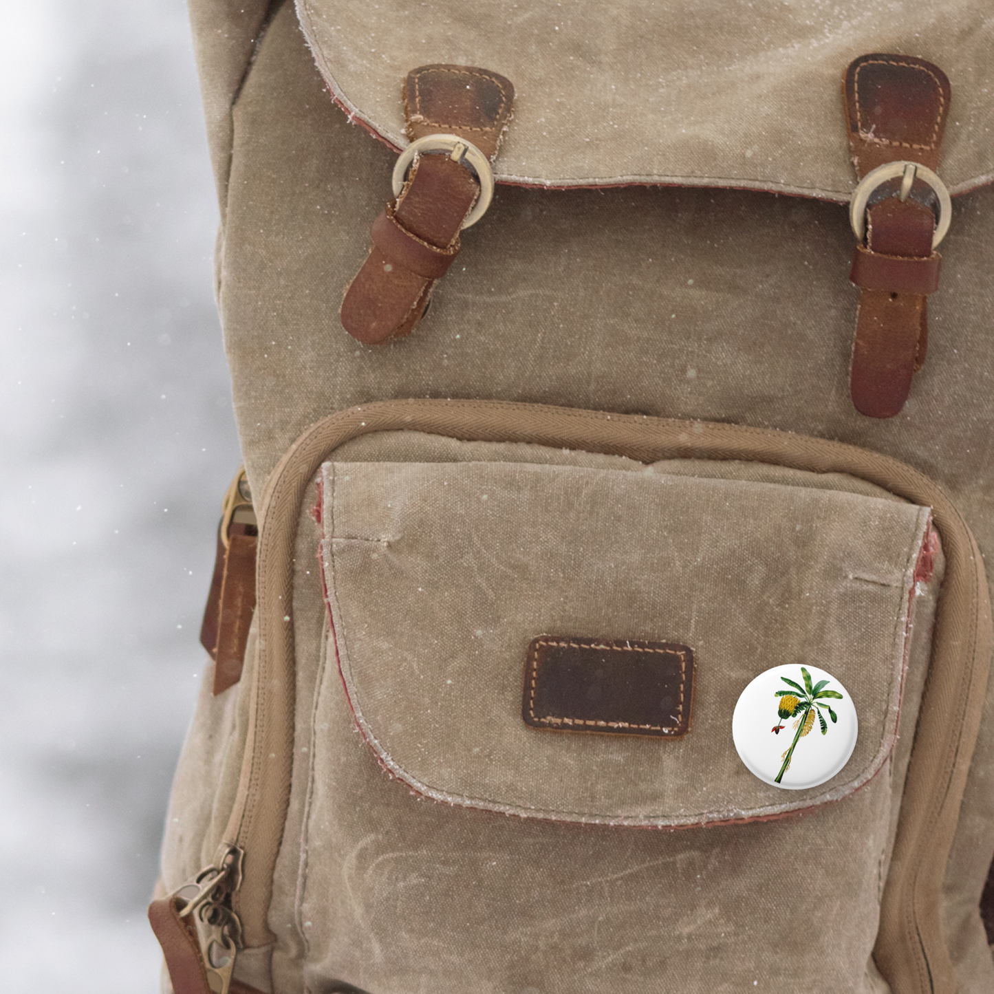 Banana Tree Pin Back Button, Magnet, Keychain