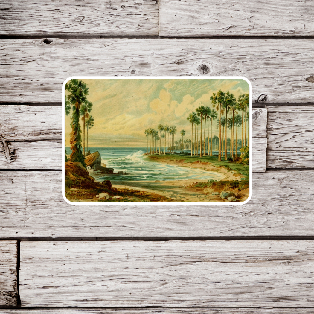 Vintage Beach Sticker