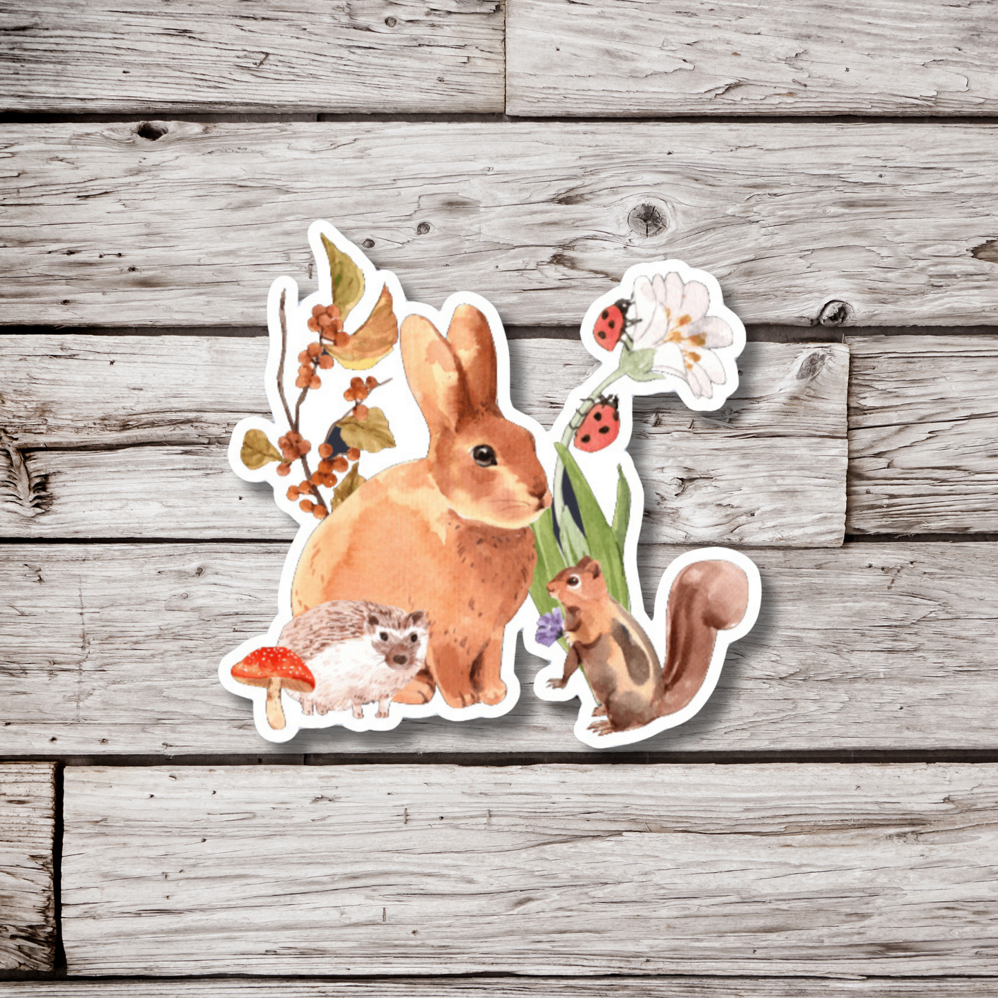 Woodland Bunny Sticker