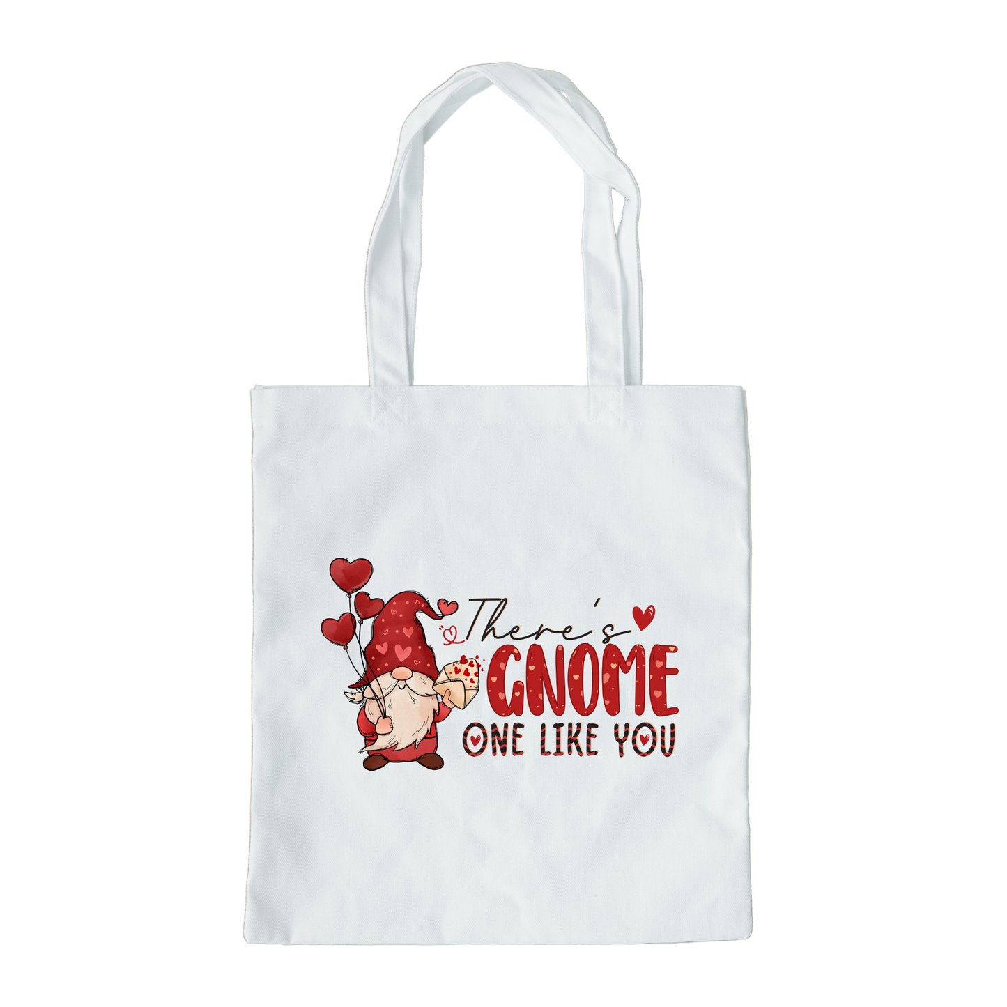 Theres Gnome Like You Tote Bag, Reusable Tote Bag, Valentines Day Tote Bag